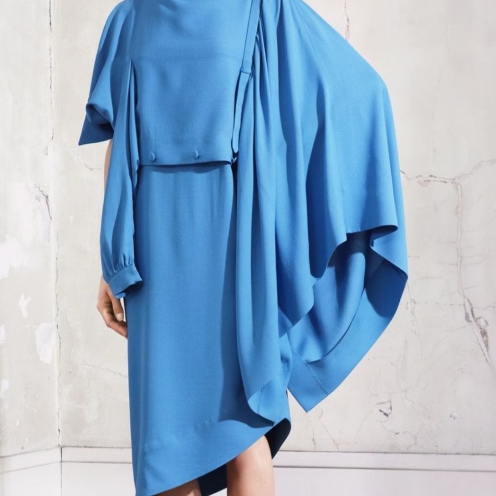 2 Maison Martin Margiela Elegant Black and Blue  Asymmetrical Dresses - Picture 2 of 9